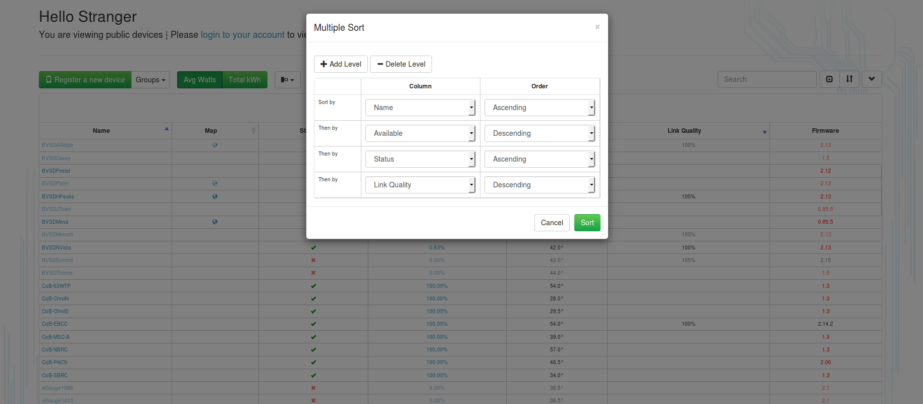 Multisort